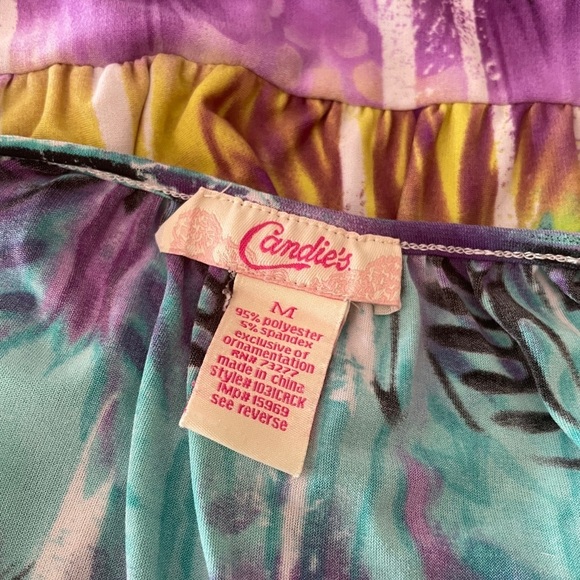 Candie’s Colorful Women's Top, Size M - Picture 4 of 5